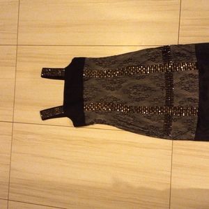 Black lace dress, size small.